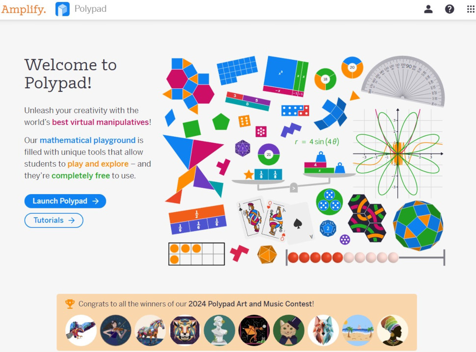 Amplify Polypad homepage