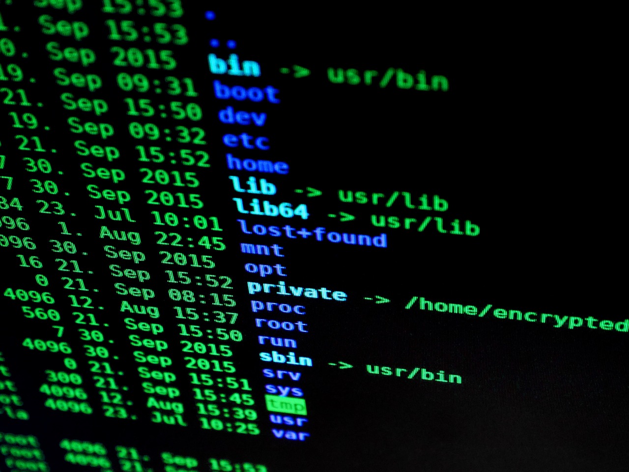 Binary code on a computer